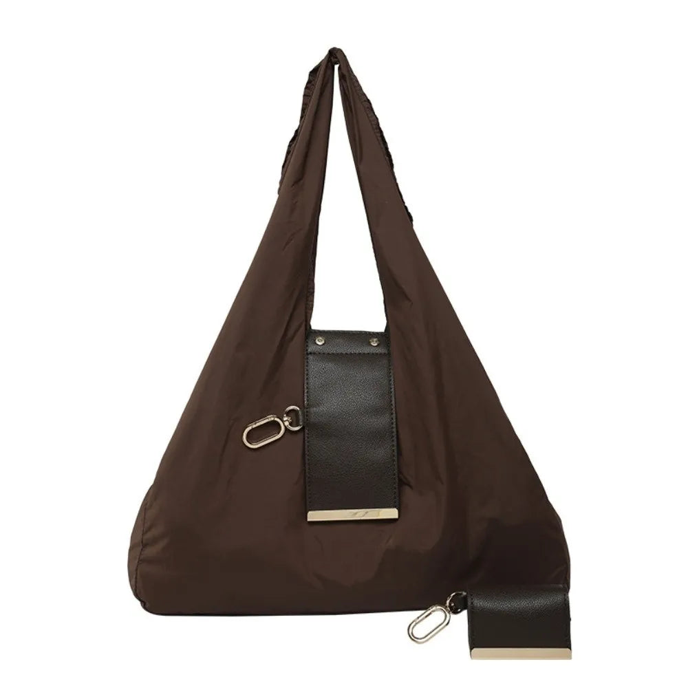 The Everfold keychain tote in Coffee