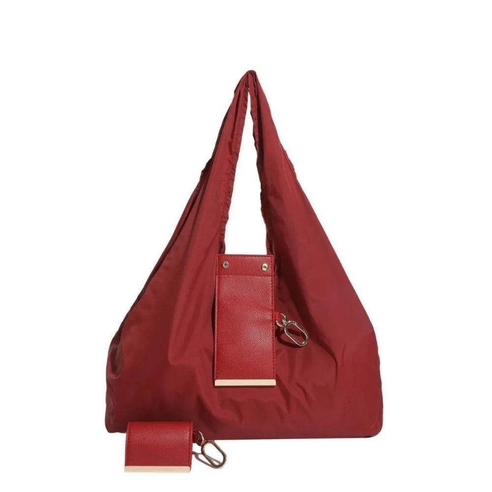 The Everfold keychain tote in Red