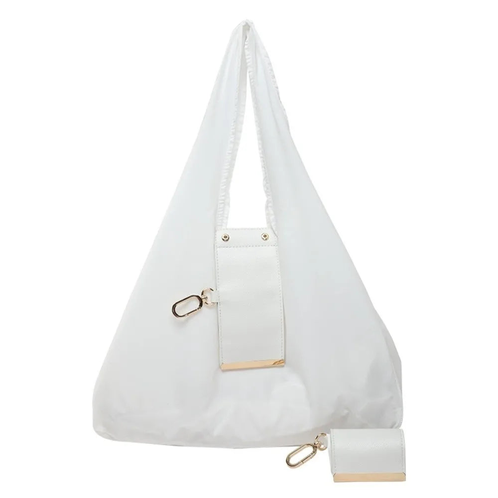 The Everfold keychain tote in White